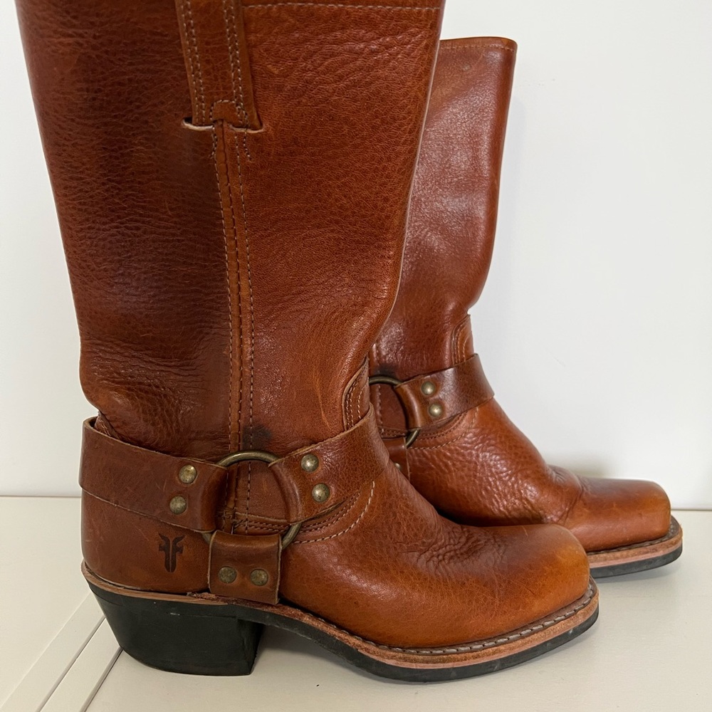 Frye brown boots Harness 12r
